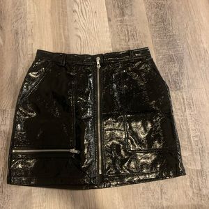UO Leather skirt